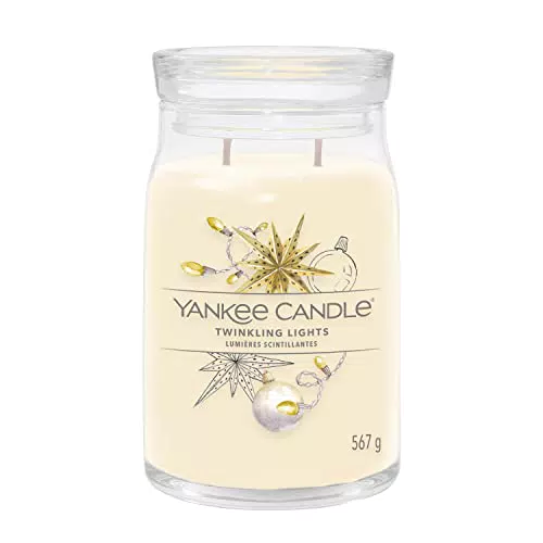 Yankee Candle Signature candela profumata, Luci Scintillanti in giara grande