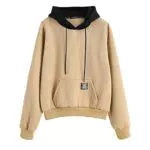 ZAFUL Felpa da donna con cappuccio, a maniche lunghe