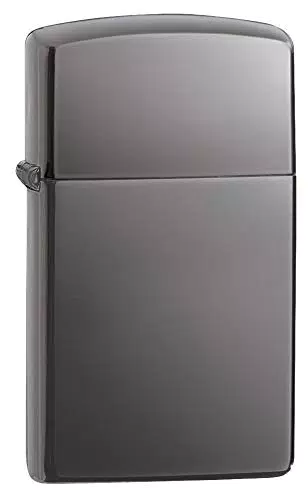 Zippo 60001182 - Accendino a benzina Slim Black Ice in ottone
