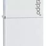 Zippo White Matte Lighter, Ottone, One Size