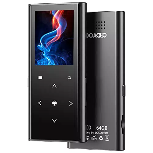 ZOOAOXO 64GB Lettore MP3, Lettore Musicale con Bluetooth 5.2