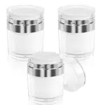 3 Pezzi Barattoli Pompa Airless, Vasetti Crema Vuoti