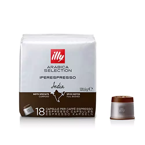 Caffè Illy in Capsule Iperespresso Arabica Selection India, 6 confezioni