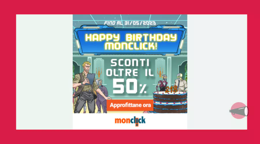 Sconti oltre il 50% su Monclick