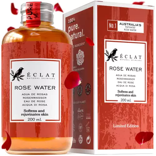 Acqua di rose pura per viso, pelle e capelli - Tonico biologico