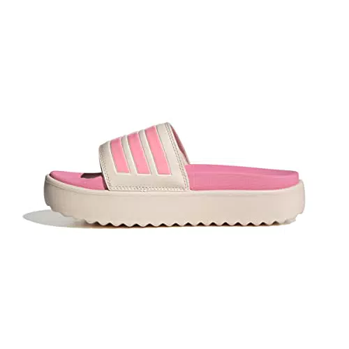 adidas Adilette Platform, Ciabatte Donna, Wonder Quartz/Beam Pink/Taupe Met