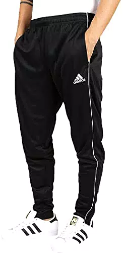 Adidas CORE18 TR PNT - Pantaloni sportivi, Uomo, Nero/Bianco