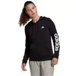 adidas Essentials Full, Felpa con Cappuccio E Zip Donna