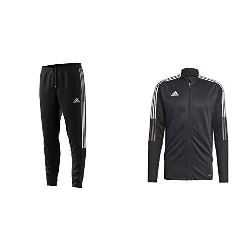 adidas TIRO 21 Woven, Pantaloni della Tuta Uomo, Nero