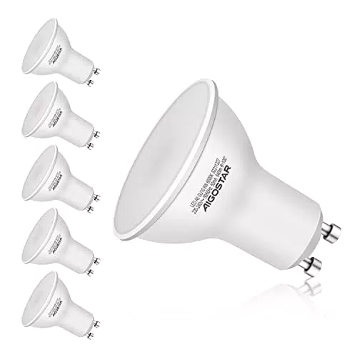 Aigostar - Lampadina LED GU10 8W, Luce Bianca Fredda 6400K 600 lumen