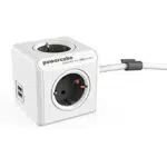 Allocacoc Cube 4 + 2 USB 1, 5 m cavo, 1 pezzi, bianco
