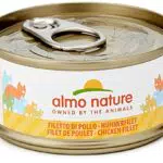 Almo Nature Mega Pack - Filetto di Pollo, Cibo Umido per gatti, Confezione da 6 lattine x 70g