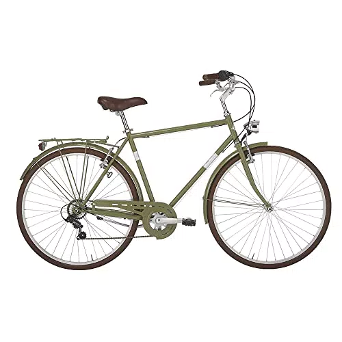 Alpina Bike Bicicletta CONDOR uomo, 28" e telaio in acciaio 54 cm Verde Militare