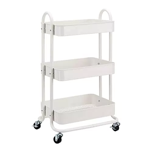 Amazon Basics - Carrello con ruote a 3 scomparti
