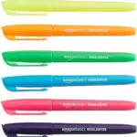 Amazon Basics - Evidenziatori, colori vivaci assortiti, confezione da 12
