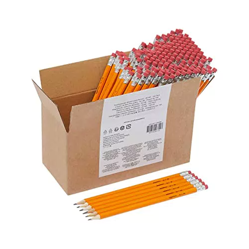 Amazon Basics - Matite pre-temperate in legno #2 HB, Confezione da 150 pezzi