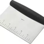 Amazon Basics - Raschietto/Tagliaimpasto multiuso, in acciaio inox