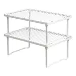 Amazon Basics - Ripiani portaoggetti impilabili da cucina