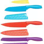 Amazon Basics - Set di coltelli colorati, 12 pezzi