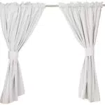 Amazon Basics - Tenda Termica Isolante Oscurante con 2 fermatenda, 168 x 137 cm - Bianco