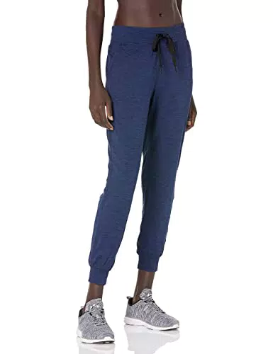 Amazon Essentials Pantaloni della Tuta Elasticizzati Tecnici Spazzolati Donna, Blu Marino, Tintura Policromatica, XXL
