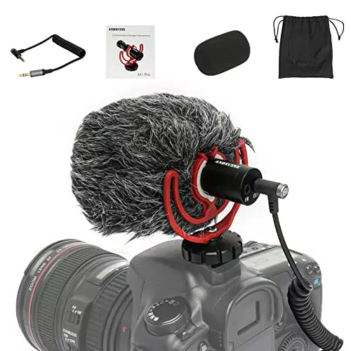 ANDYCINE M1 Pro Video Microfono Compatto per Fotocamera