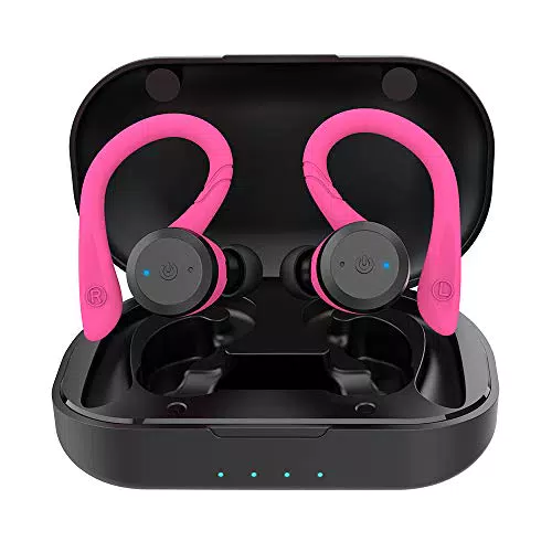 APEKX Cuffie Sportive Wireless, Impermeabili con Custodia Magnetica Portatile