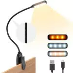 APMIEK 7 LEDs Lampada da Lettura USB con 3 Modalità e 9 Colori