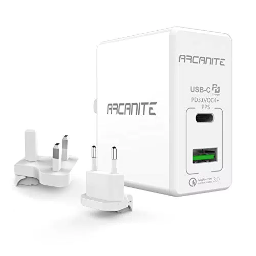 ARCANITE, Premium Caricatore USB da Muro a 2 Porte