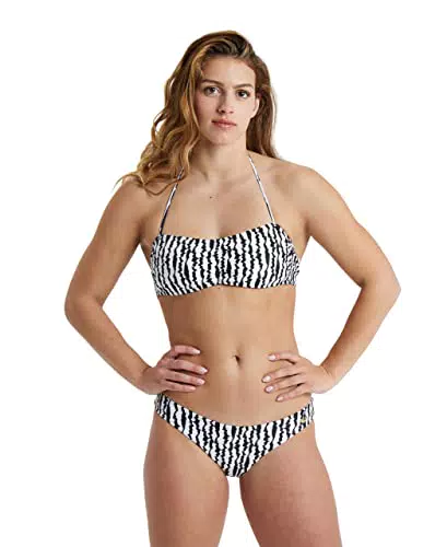 arena Allover Bikini Donna a Fascia, Costume da Bagno con Tessuto Stretch ad Asciugatura Rapida