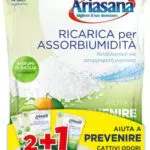 Ariasana Ricarica in Sali Assorbiumidità Fragranza Agrumi Formato Convenienza di 2 Buste da 450 Grammi + 1 Busta da 450 Grammi in Omaggio Assorbono Efficacemente l'Eccesso di Umidità