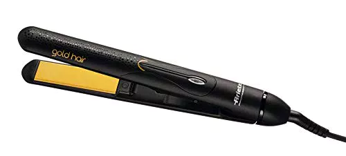 Ariete 8143 Piastra per Capelli Gold Hair Rotonda, Rivestimento in Ceramica