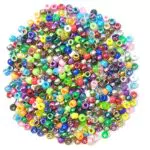 ArkCRAFT Perline tonde assortite 4 in 1, perlate, glitterate, metalliche, brillanti, confezione da 1000