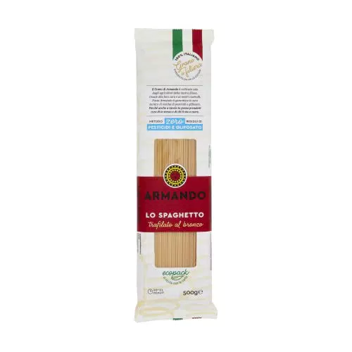 Armando, Lo Spaghetto, Pasta di Semola di Grano Duro di Filiera 100% Italiano - 20 confezioni da 500 gr
