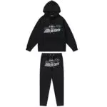 AVLUZ Set felpa con cappuccio da uomo, Trapstar ricamato