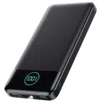 AXNEB Power Bank 13800mAh, Ultra Sottile & Leggero Caricatore Portatile con Display LCD
