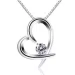 B.Catcher Collana in Argento 925 con Pendente a Cuore con Zircone