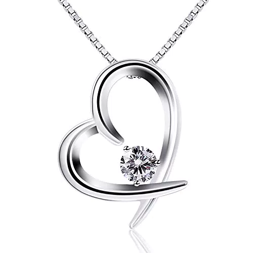 B.Catcher Collana in Argento 925 con Pendente a Cuore con Zircone