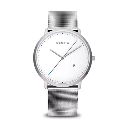 BERING Unisex Analogico Quarzo Classic Orologio con Cinturino in Acciaio inossidabile Cinturino e Vetro zaffiro 11139-004
