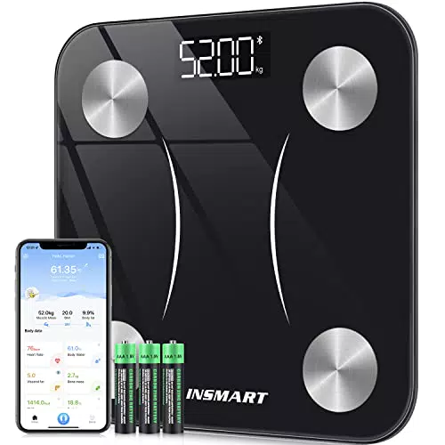 Bilancia Pesapersone Digitale, INSMART Bilancia Impedenziometrica Professionale con Smart APP