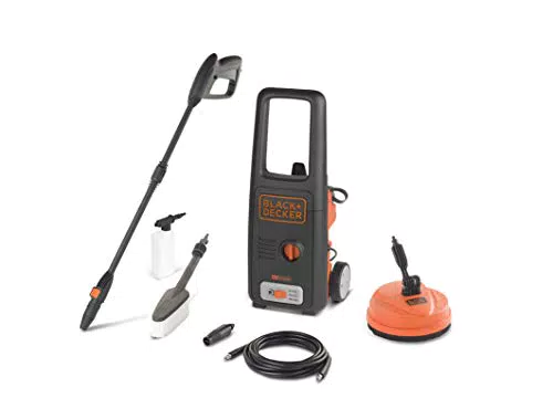 BLACK+DECKER Idropulitrice ad Alta Pressione BXPW1500PE con Patio Cleaner e Spazzola Fissa