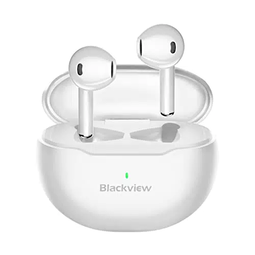 Blackview Cuffie Bluetooth, AirBuds bianco