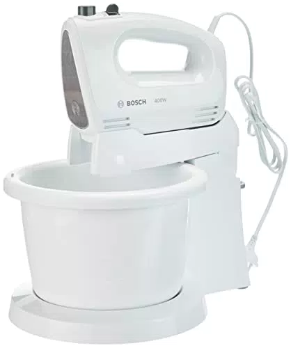 Bosch CleverMixx - Sbattitore Elettrico con Ciotola da 3 L a Rotazione Automatica
