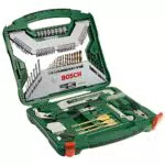 Bosch Set da 103 Pezzi di punte e bit avvitamento in titanio X-Line (per legno, pietra e metallo, accessori trapano)