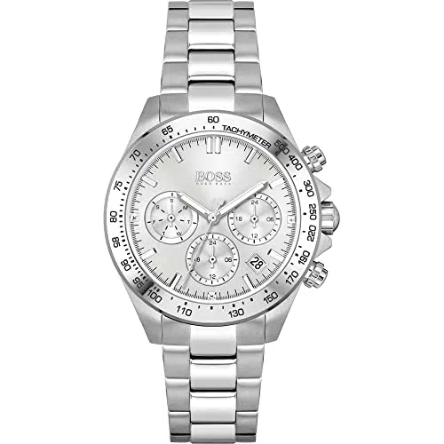 Boss Orologio Analogico Multifunzione al Quarzo da Donna con Cinturino in Acciaio Inossidabile Argentato - 1502616