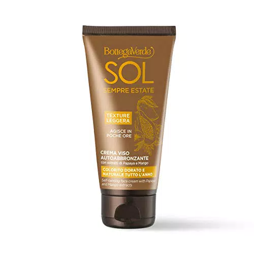 Bottega Verde, SOL Sempre Estate - Crema viso autoabbronzante con estratti di Papaya e Mango
