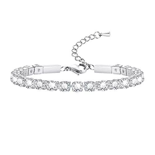 Bracciale Tennis Donna Regolabile