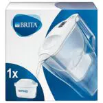 BRITA Caraffa Filtrante Aluna per acqua, Bianco - incl. 1 Filtro MAXTRA+ per la riduzione di cloro