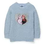 C&A Bambini Ragazze Maglione Decorato, Azzurro, 104 cm
