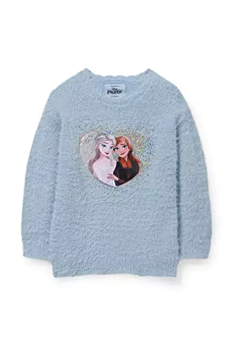 C&A Bambini Ragazze Maglione Decorato, Azzurro, 104 cm